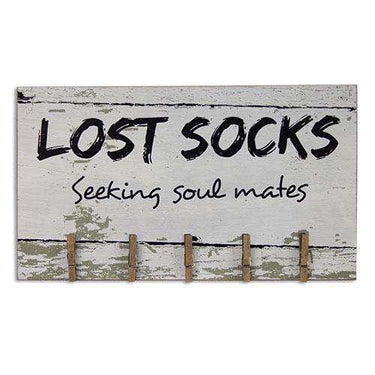 Lost Socks Clip Sign - The Fox Decor